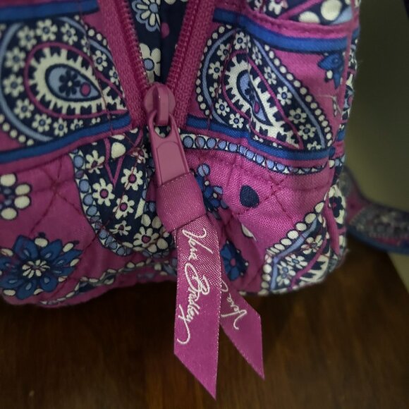 VERA BRADLEY Zipper Top Ladies Tote Bag "Boysenberry" ~~ Retired - Picture 4 of 4